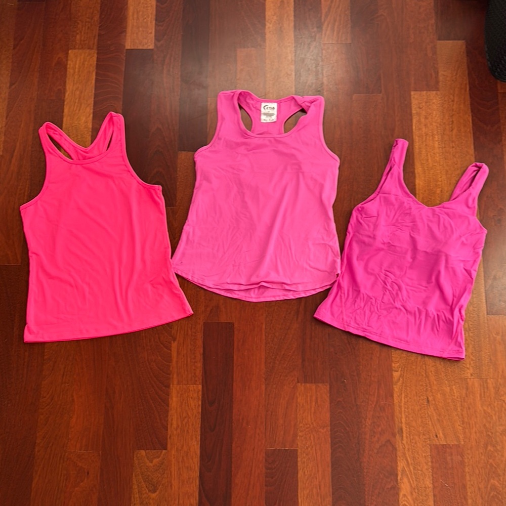 Zyia XS Women's Pink Tank Tops